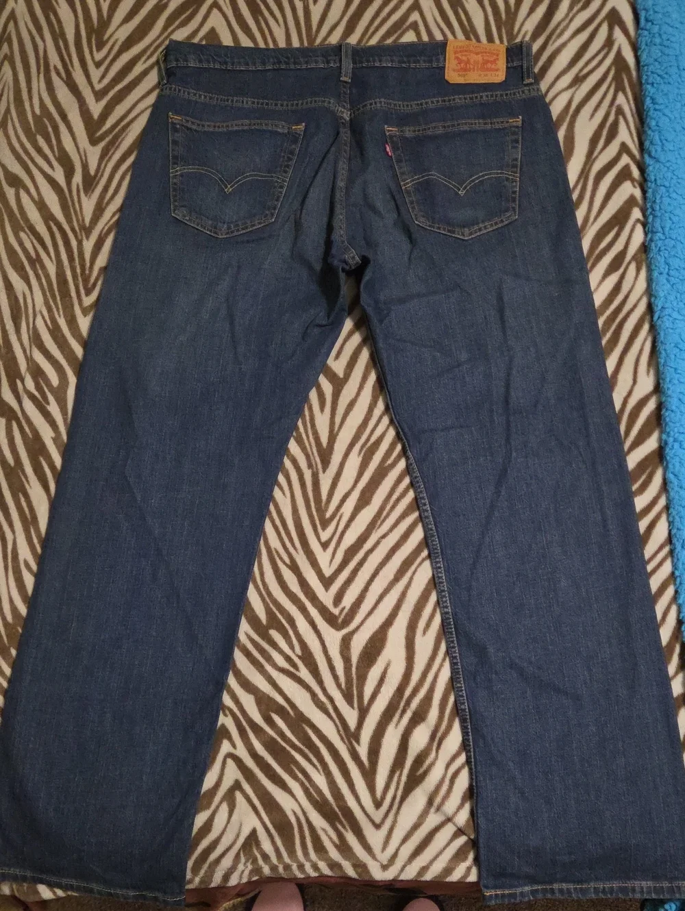 Levi's Men's Dark Blue Relaxed Straight Jeans